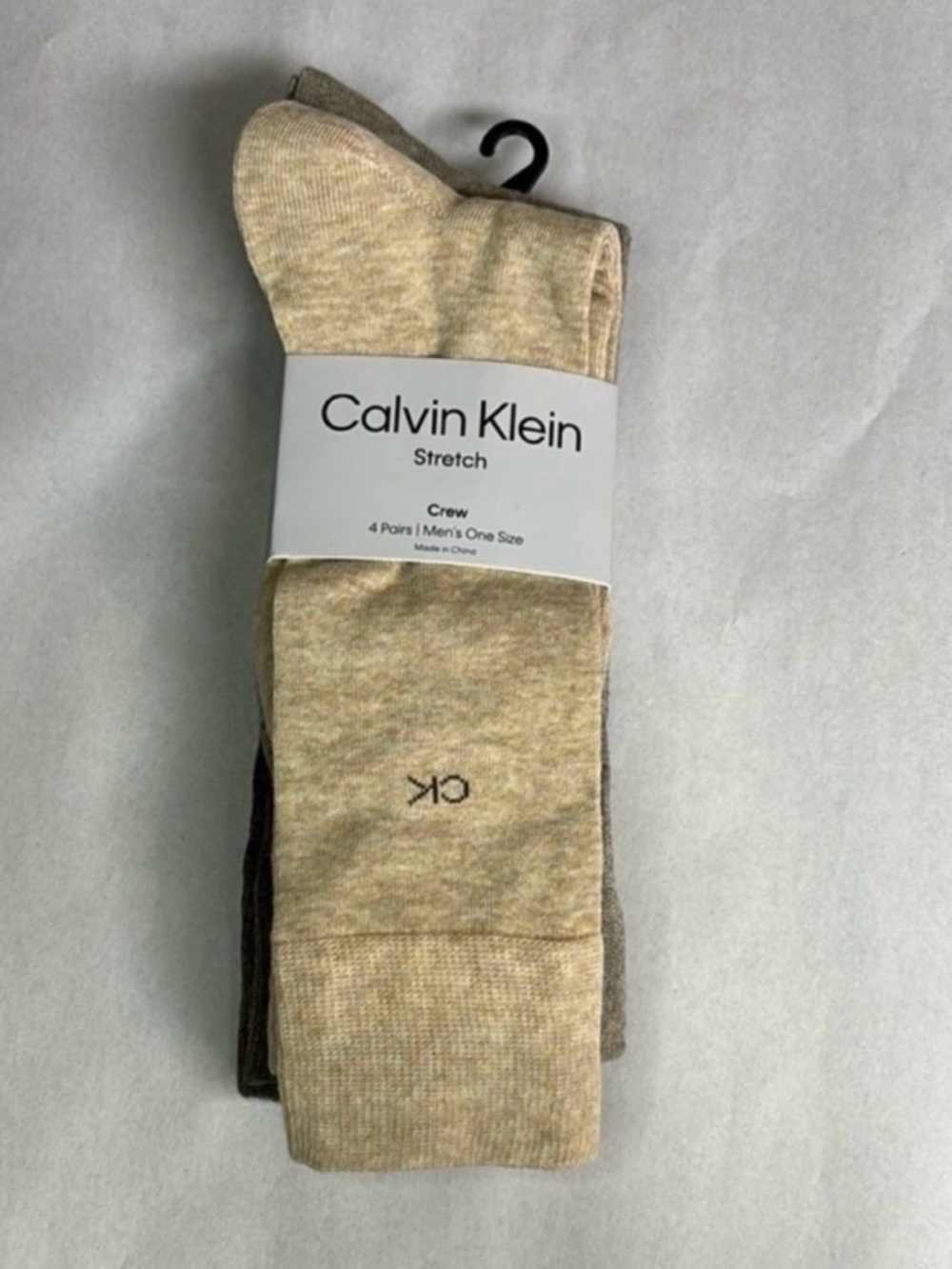 New Calvin Klein Socks 4 Pair Men’s Multicolor Casual Crew Socks Business Preppy